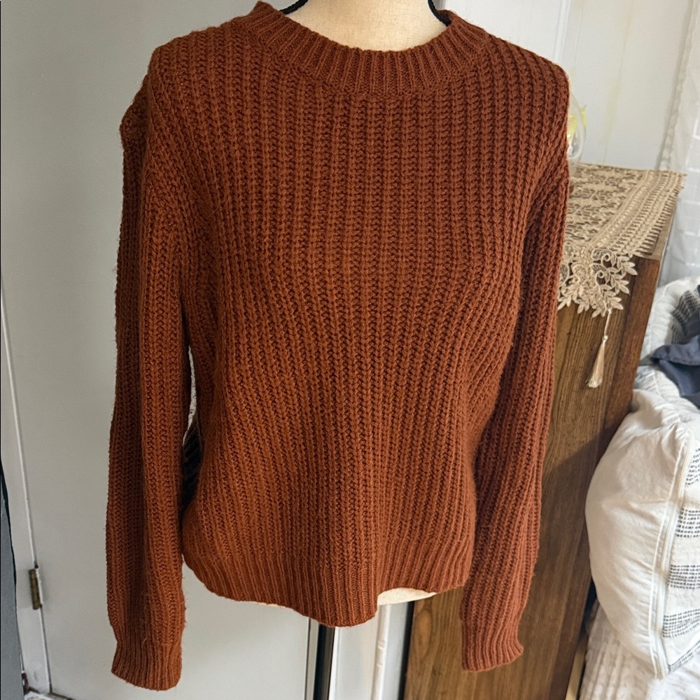 Forever 21 Warm Brown Knit Sweater